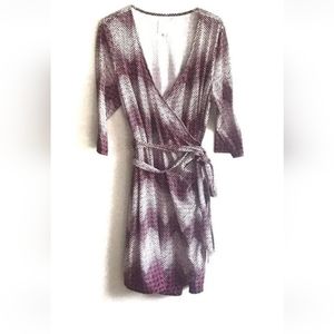 ModCloth Red, White, Blue Wrap Dress